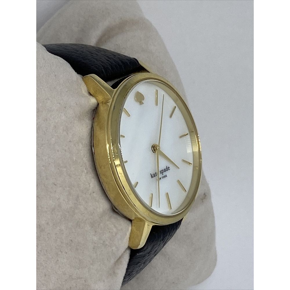 Kate Spade New York Metro 0010 Women Black Leather Analog Dial Wrist Watch VK131 - Picture 5 of 12